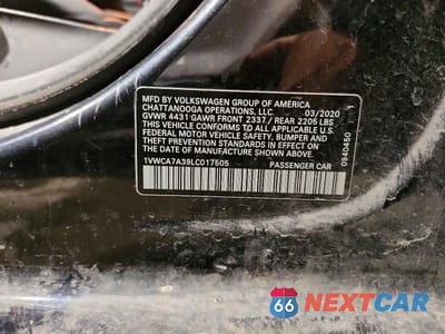 Zdjęcie 12 z 12 samochodu: 2020 VOLKSWAGEN PASSAT SEL VIN:1VWCA7A39LC017505 - miniatura