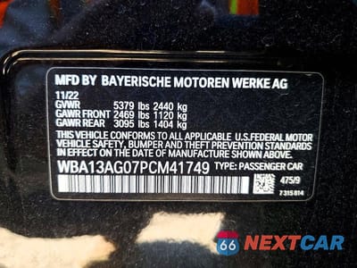 Zdjęcie 13 z 13 samochodu: 2023 BMW 530E VIN:WBA13AG07PCM41749 - miniatura