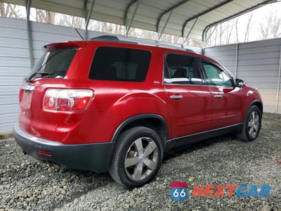 Trzecie zdjęcie samochodu z tyłu: 2012 GMC ACADIA SLT-1 VIN:1GKKRRED8CJ343432 - miniatura