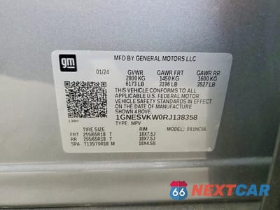 Zdjęcie 13 z 13 samochodu: 2024 CHEVROLET TRAVERSE LIMITED LT VIN:1GNESVKW0RJ138358 - miniatura