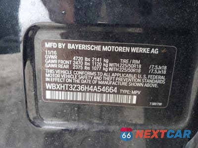 Zdjęcie 13 z 14 samochodu: 2017 BMW X1 XDRIVE28I VIN:WBXHT3Z36H4A54664 - miniatura