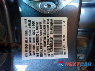 Zdjęcie 13 z 13 samochodu: 2019 HONDA INSIGHT EX VIN:19XZE4F54KE016327 - miniatura