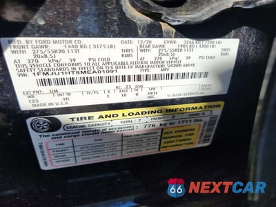 Zdjęcie 13 z 13 samochodu: 2021 FORD EXPEDITION XLT VIN:1FMJU1HT8MEA01091 - miniatura