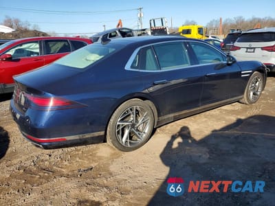 Trzecie zdjęcie samochodu z tyłu: 2023 GENESIS G90 3.5T VIN:KMTFB4SD0PU023102 - miniatura