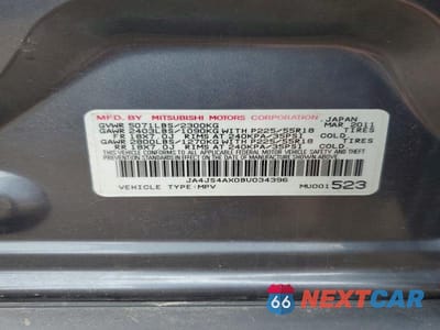 Zdjęcie 12 z 12 samochodu: 2011 MITSUBISHI OUTLANDER XLS VIN:JA4JS4AX0BU034396 - miniatura