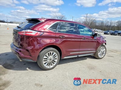Trzecie zdjęcie samochodu z tyłu: 2021 FORD EDGE TITANIUM VIN:2FMPK3K99MBA59439 - miniatura