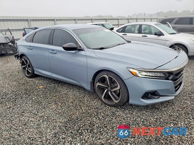 Czwarte zdjęcie samochodu z boku: 2021 HONDA ACCORD SPORT VIN:1HGCV1F34MA087005 - miniatura