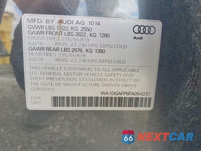 Zdjęcie 14 z 14 samochodu: 2015 AUDI Q5 PREMIUM PLUS VIN:WA1DGAFP6FA054231 - miniatura