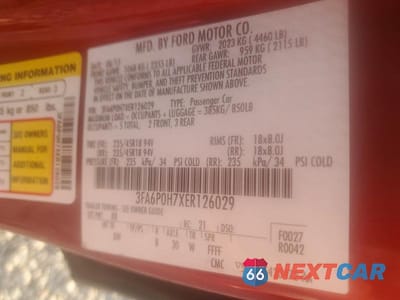 Zdjęcie 12 z 12 samochodu: 2014 FORD FUSION SE VIN:3FA6P0H7XER126029 - miniatura