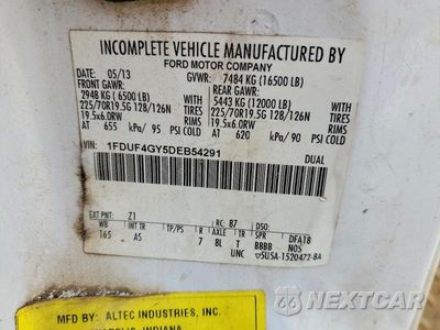 Zdjęcie 13 z 13 samochodu: 2013 FORD F450 SUPER DUTY BUCKET TRUCK VIN:1FDUF4GY5DEB54291 - miniatura
