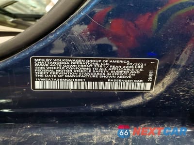 Zdjęcie 13 z 13 samochodu: 2021 VOLKSWAGEN PASSAT SE VIN:1VWSA7A36MC016891 - miniatura