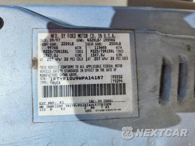 Zdjęcie 12 z 12 samochodu: 1998 FORD RANGER VIN:1FTYR10U9WPA14187 - miniatura