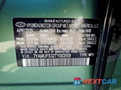Zdjęcie 14 z 14 samochodu: 2026 HYUNDAI IONIQ 9 SEL VIN:7YAMUFS32TY003559 - miniatura