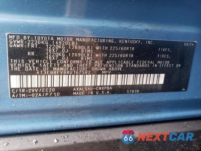 Zdjęcie 13 z 13 samochodu: 2024 TOYOTA RAV4 HYBRID XSE VIN:4T3E6RFV8RU167582 - miniatura