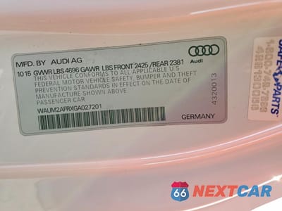 Zdjęcie 12 z 12 samochodu: 2016 AUDI A5 PREMIUM PLUS S-LINE VIN:WAUM2AFRXGA027201 - miniatura