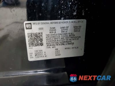 Zdjęcie 12 z 12 samochodu: 2022 GMC TERRAIN SLE VIN:3GKALTEV2NL178458 - miniatura