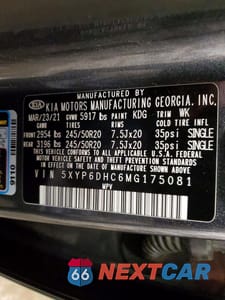 Zdjęcie 13 z 13 samochodu: 2021 KIA TELLURIDE S VIN:5XYP6DHC6MG175081 - miniatura
