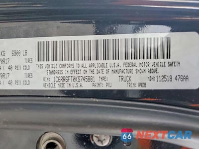 Zdjęcie 12 z 12 samochodu: 2019 RAM 1500 CLASSIC TRADESMAN VIN:1C6RR6FT0KS745881 - miniatura