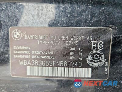 Zdjęcie 12 z 12 samochodu: 2015 BMW 328 XI VIN:WBA3B3G55FNR89240 - miniatura