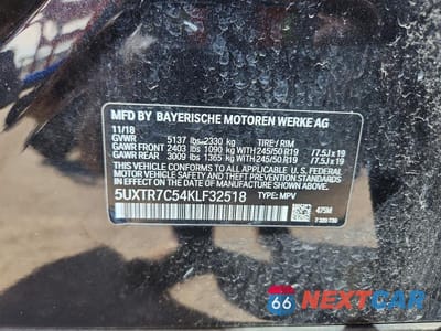 Zdjęcie 12 z 12 samochodu: 2019 BMW X3 SDRIVE30I VIN:5UXTR7C54KLF32518 - miniatura