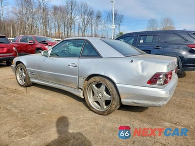 Drugie zdjęcie samochodu z przodu: 2001 MERCEDES-BENZ SL 500 VIN:WDBFA68F51F196128 - miniatura