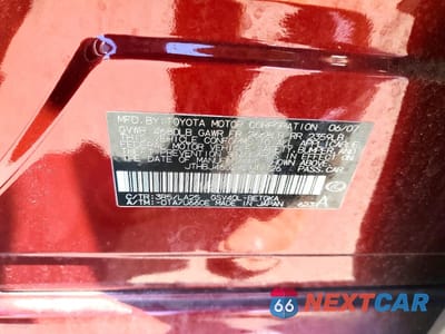 Zdjęcie 12 z 13 samochodu: 2007 LEXUS ES 350 BASE VIN:JTHBJ46G272147726 - miniatura