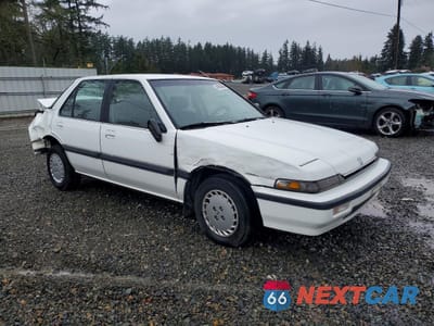 Czwarte zdjęcie samochodu z boku: 1989 HONDA ACCORD LX VIN:JHMCA5631KC030729 - miniatura