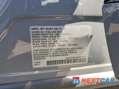 Zdjęcie 14 z 14 samochodu: 2024 AUDI Q4 E-TRON PREMIUM VIN:WA1KUBFZ7RP061486 - miniatura