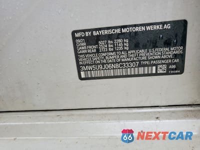 Zdjęcie 13 z 13 samochodu: 2022 BMW M340XI VIN:3MW5U9J06N8C33307 - miniatura