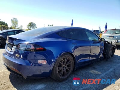 Trzecie zdjęcie samochodu z tyłu: 2023 TESLA MODEL S VIN:5YJSA1E53PF529423 - miniatura