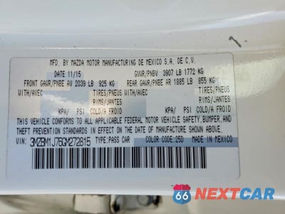 Zdjęcie 12 z 12 samochodu: 2016 MAZDA 3 SPORT VIN:3MZBM1J76GM272815 - miniatura