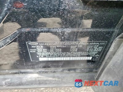 Zdjęcie 13 z 13 samochodu: 2019 HYUNDAI SANTA FE SEL PLUS 2.4L VIN:5NMS3CAD2KH019610 - miniatura