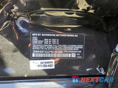 Zdjęcie 12 z 12 samochodu: 2023 BMW M340I VIN:3MW49FS02P8C96384 - miniatura
