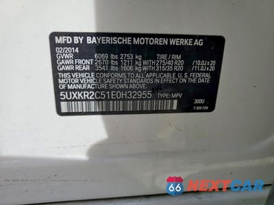 Zdjęcie 13 z 13 samochodu: 2014 BMW X5 SDRIVE35I VIN:5UXKR2C51E0H32955 - miniatura