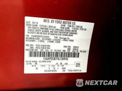 Zdjęcie 12 z 13 samochodu: 2015 FORD TAURUS SEL VIN:1FAHP2E87FG120943 - miniatura