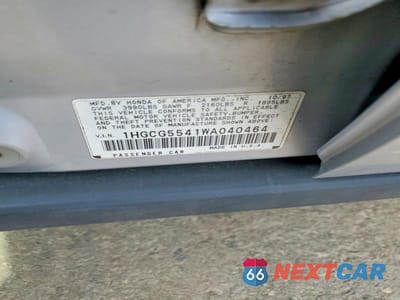 Zdjęcie 12 z 12 samochodu: 1998 HONDA ACCORD LX VIN:1HGCG5541WA040464 - miniatura