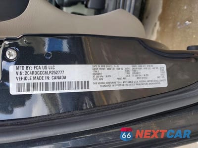 Zdjęcie 14 z 14 samochodu: 2020 DODGE GRAND CARAVAN SXT VIN:2C4RDGCG6LR252777 - miniatura