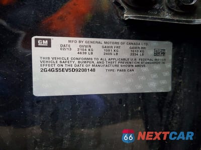 Zdjęcie 12 z 12 samochodu: 2013 BUICK REGAL PREMIUM VIN:2G4GS5EV5D9208148 - miniatura
