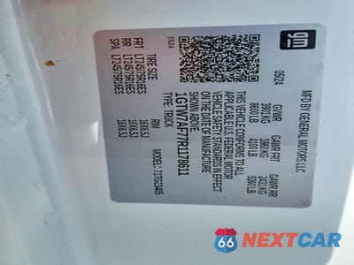 Zdjęcie 12 z 12 samochodu: 2024 GMC SAVANA G3500 PARATRANSIT CARGO VIN:1GTW7AF77R1178611 - miniatura