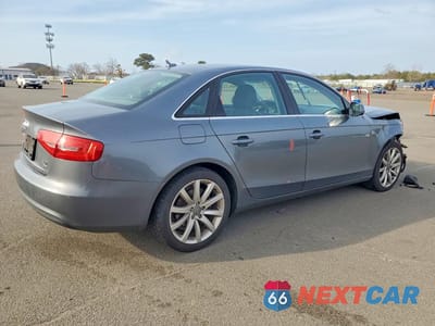 Trzecie zdjęcie samochodu z tyłu: 2013 AUDI A4 PREMIUM PLUS VIN:WAUFFAFL4DN029121 - miniatura