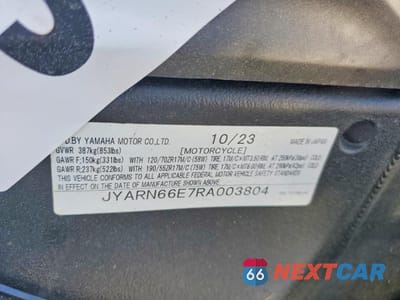 Zdjęcie 9 z 9 samochodu: 2024 YAMAHA YZFR1 VIN:JYARN66E7RA003804 - miniatura