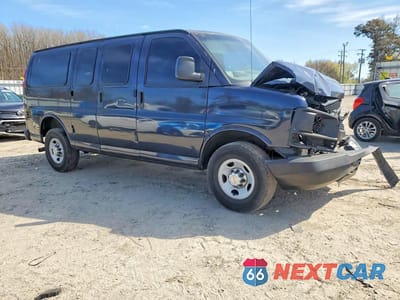Czwarte zdjęcie samochodu z boku: 2014 CHEVROLET EXPRESS 2500 CARGO UTILITY / SERVICE VAN VIN:1GCWGFCA0E1100128 - miniatura