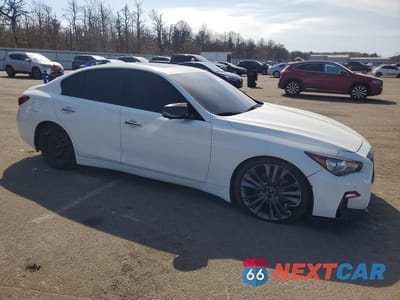 Czwarte zdjęcie samochodu z boku: 2022 INFINITI Q50 LUXE VIN:JN1EV7BR6NM341739 - miniatura