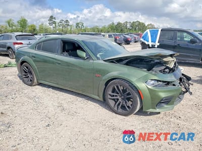Czwarte zdjęcie samochodu z boku: 2021 DODGE CHARGER SCAT PACK VIN:2C3CDXGJ3MH584571 - miniatura