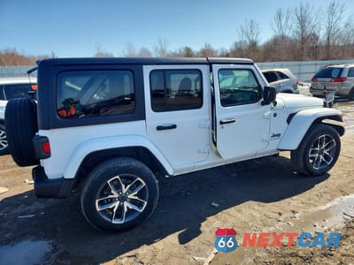 Trzecie zdjęcie samochodu z tyłu: 2024 JEEP WRANGLER 4XE VIN:1C4RJXN62RW140944 - miniatura