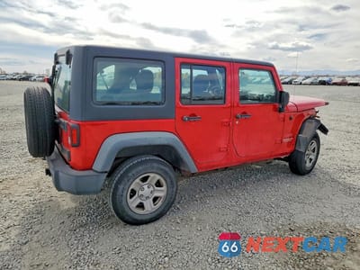 Trzecie zdjęcie samochodu z tyłu: 2011 JEEP WRANGLER UNLIMITED SPORT VIN:1J4BA3H19BL567582 - miniatura