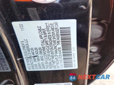 Zdjęcie 12 z 12 samochodu: 2022 HONDA ACCORD HYBRID SPORT VIN:1HGCV3F25NA045785 - miniatura