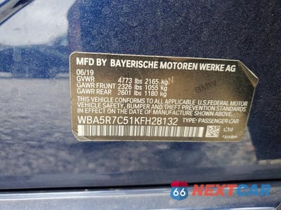Zdjęcie 12 z 12 samochodu: 2019 BMW 330XI VIN:WBA5R7C51KFH28132 - miniatura