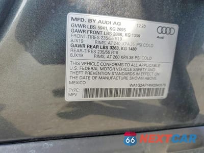 Zdjęcie 13 z 13 samochodu: 2021 AUDI Q5 E PREMIUM VIN:WA1G2AFY4M2040579 - miniatura