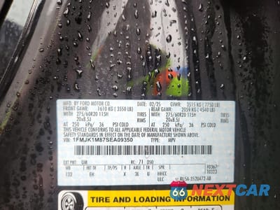 Zdjęcie 14 z 14 samochodu: 2025 FORD EXPEDITION MAX PLATINUM VIN:1FMJK1M87SEA09350 - miniatura